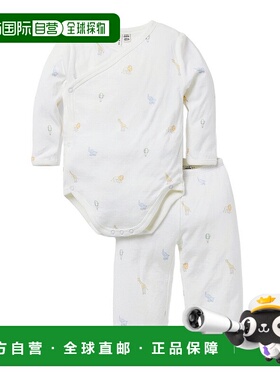 自营 Janie and Jack 动物婴儿裤套装 - 白色 美国奥莱直发