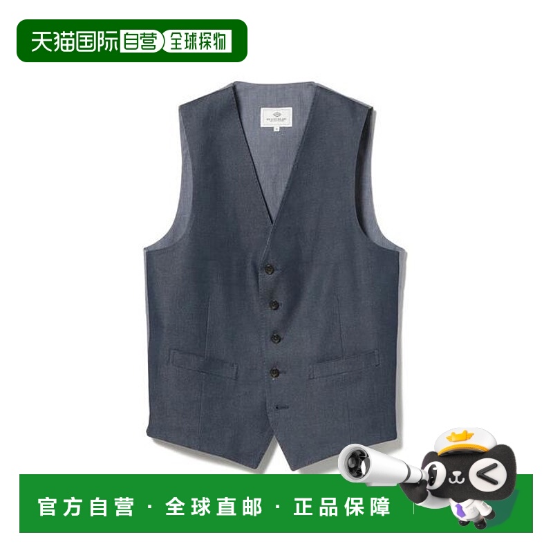 1h可退 日本直邮BEAMS HEART MEN 弹力牛仔连衣裙马甲 24AW外套