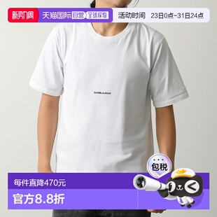 短袖 男士 圆领T恤 460876 带小Log 日本直邮SAINT YB2DQ LAURENT
