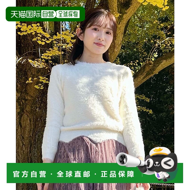 1h可退 日本直邮fifth 女士柔软针织长袖圆领毛衣 ES24F0321