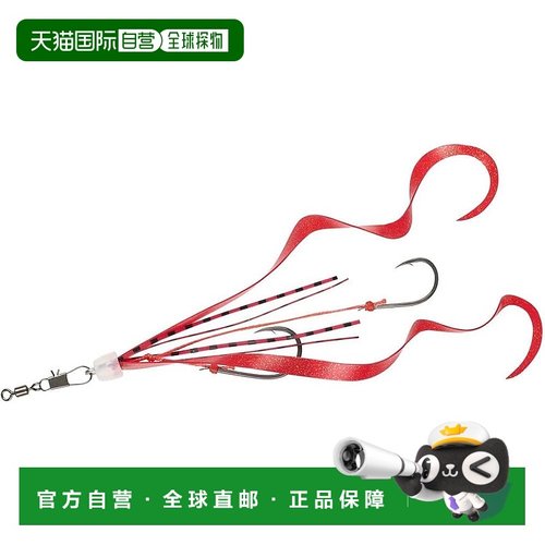 【日本直邮】达亿瓦 红牙 遊动天牙SS 替钩 虾RABA 双卷 红色