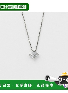 日本直邮日潮 agete 阿卡朵PT950/PT850钻石项链白色 均码白金