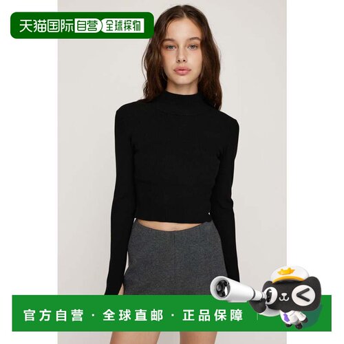 日本直邮BASIC 卫衣 黑色 罗纹高领上衣背心