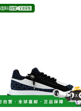 香港直邮GIVENCHY 男士运动鞋 BH00AFH1UE401 SS2025 黑色 徽标运