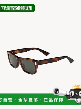 自营欧洲直邮YSL圣罗兰 SL 83女士中哈瓦那色/灰色醋酸纤维玳瑁纹