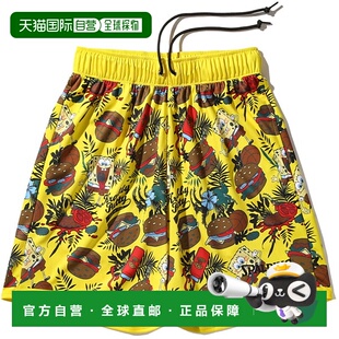 日本直邮斯伯丁海绵宝宝俱乐部派对篮球球衣短裤WUP 针织半 3/4