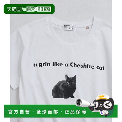 1h可退 日本直邮REGENCY WORKS 女士猫咪图案T恤 2025CGUM35340