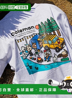 1h可退 日本直邮Coleman 特别定制款matsui插画印花短袖T恤 10261