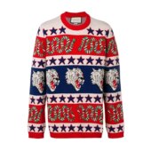 Gucci 标志性符号提花针织套衫 545748XKADZ