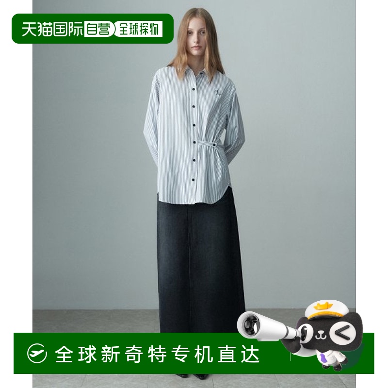 韩国直邮RE RHEE 女士女衬衫RP4STO021-0 3WAY STRIPE EMBROIDERED