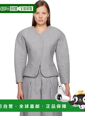 1h可退 香港直邮潮奢 Jacquemus 女士 灰色 The Mini Ovalo 西装
