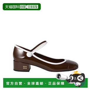 5I435E06EFA035 双色漆皮玛丽珍鞋 香港直邮Miu Miu
