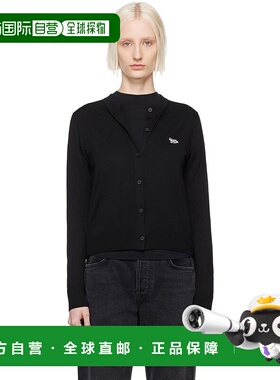 1h可退 香港直邮潮奢 MAISON KITSUNE 女士 黑色 Baby Fox Patch