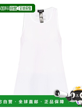 香港直邮DSQUARED2 女士背心吊带 D8D485670110 AW2024 白色 无袖