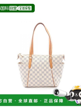 日本直邮中古LV路易威登女包B级9新Totally PM涂层/防水帆布托特