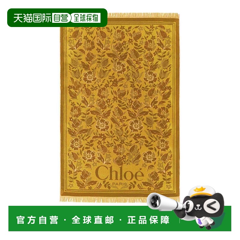 1h可退 香港直邮CHLOÉ 女士围巾 CH25ATE02SPN36D AW2025 棕色 Ch