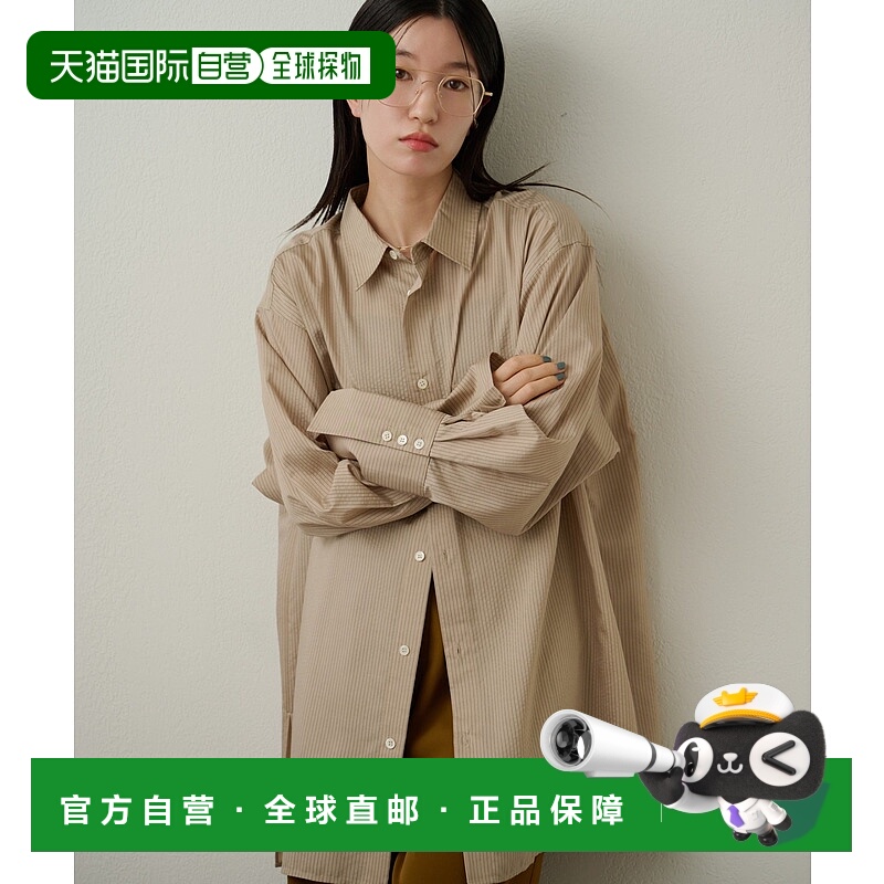 1h可退 日本直邮Omekashi 女装 宽松显瘦 长款 纯色衬衫 透感适中