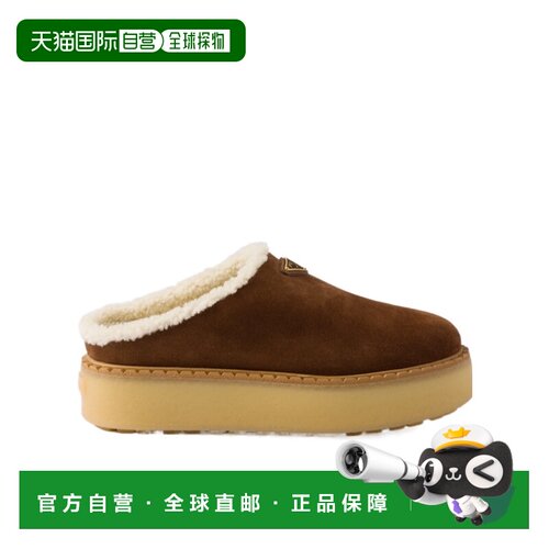 1h可退 香港直邮PRADA 女士凉鞋 1S715NJFTFZG50F0324 CO 棕色 绒