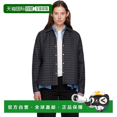 1h可退 香港直邮Moncler 盟可睐 女士 黑色绗缝衬衫 K20932F00011