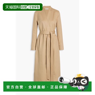 1h可退 香港直邮Gabriela Hearst 女士 Devon silk-felt 束带大衣