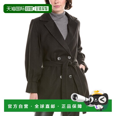 自营Pascale La Mode短风衣-黑色 美国奥莱直发