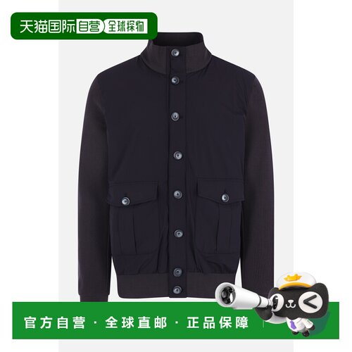 1h可退 香港直邮Herno 男士 海军蓝棉质带里衬夹克 JC00026UR5602