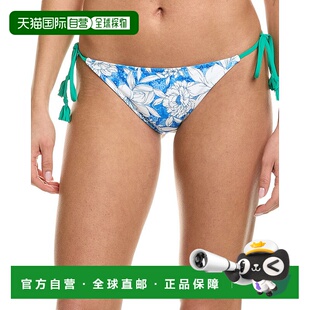 自营 Johnny Was String Bikini Bottom - Blue 美国奥莱直发性感