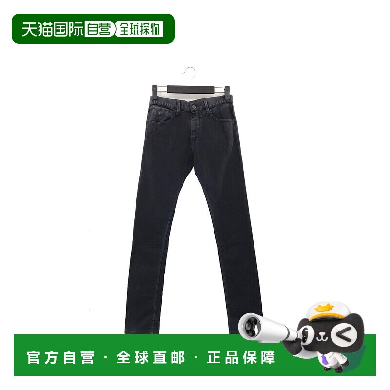 香港直邮Emporio Armani 徽标细节牛仔裤 ANJ087B直筒裤