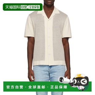 香港直邮Rag 衬衫 翻领单排扣短袖 MBS22S013KI13iv Bone 1h可退