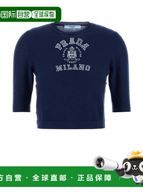 香港直邮PRADA 女士针织毛衣 P24L2ZSOOO16NZF057L CO 蓝色 Prada