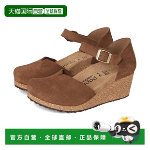 1h可退 香港直邮birkenstock 勃肯 女士 Papillio by Mary 坡跟绒