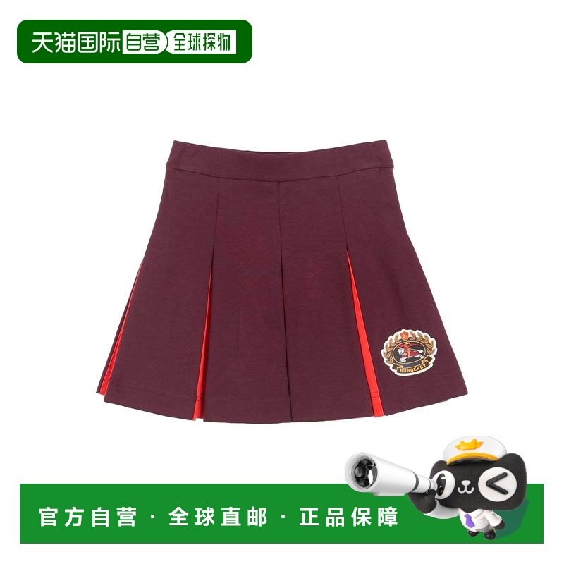 香港直邮Burberry 巴宝莉 女童 半身裙童装 red红色 舒适时尚,童装/婴儿装/亲子装,半身裙,淘宝优惠券,粉丝福利购,淘宝优惠卷