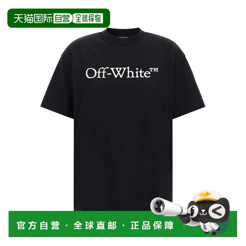 1h可退 欧洲直邮OFF-WHITE 女士T恤 2FA00677TW003 AW2026 黑色 B