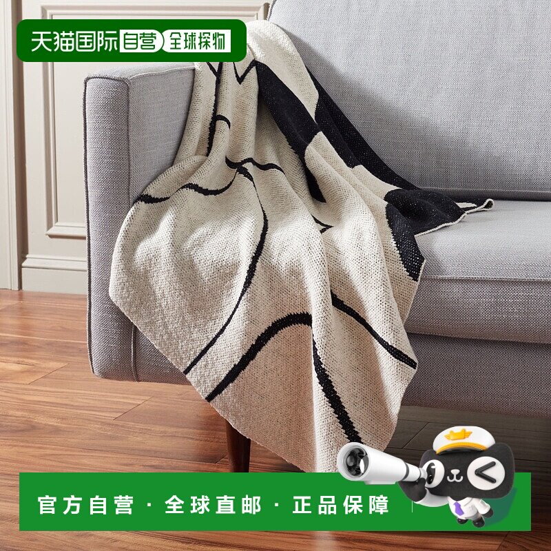 Safavieh Cleon 毛毯 - 黑色 / 象牙色 【美国奥莱】直发