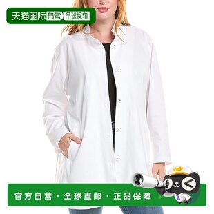 EILEEN 美国奥莱直发长袖 FISHER 白色 Plus立领夹克 自营