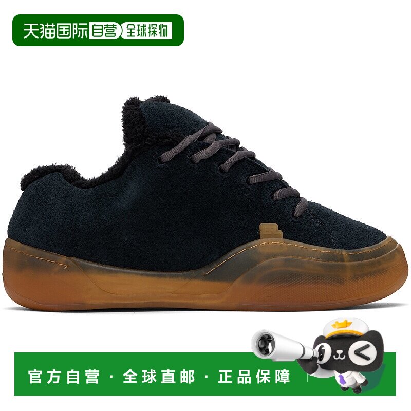 1h可退 香港直邮潮奢 Erl 男士 黑色 Vamp Skate 运动鞋 ERL10SH0