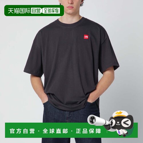 香港直邮the north face 北面 男士 黑色带Logo拼缀T恤 NF0A8EG5C