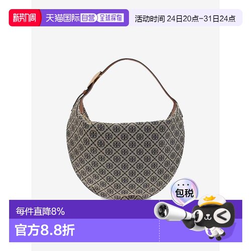 TORYBURCH汤丽柏琦T Monogram新月单肩包 春夏女款 177028