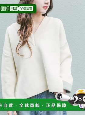 1h可退 日本直邮ITEMS URBANRESEARCH 女装 双面V领针织衫 色彩层