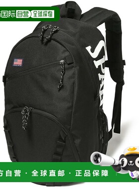 日本直邮Spalding Half Day II 黑色篮球背包 50028BK