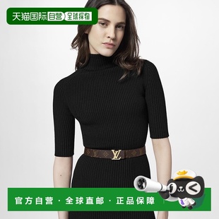 皮革腰带时尚 女士棕色帆布 高级 欧洲直邮LV路易威登 自营1h可退