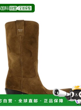 1h可退 香港直邮Prada 普拉达 女士 標誌印花靴 1U001OF045054
