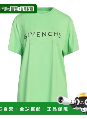 香港直邮Givenchy 纪梵希 女士 T恤 green绿色 舒适时尚