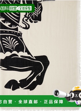 1h可退 香港直邮潮奢 Burberry 巴宝莉 女士 灰白色 & 黑色 Wide