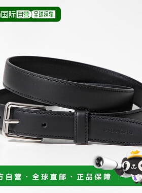日本直邮DSQUARED2 窄腰带经典扣腰带 BEM0541 1500001 男士皮革