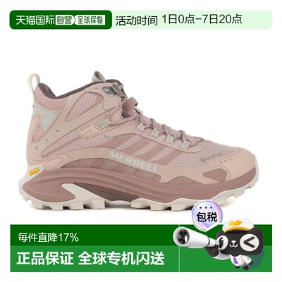 香港直邮Merrell 女款 Moab Speed 2 Mid GTX Adobe玫瑰色徒步靴