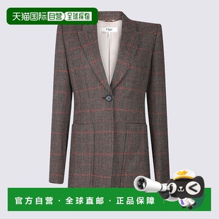 女士西服 Plaid CH25AVE5309793C 棕色 pat AW2025 香港直邮CHLOÉ