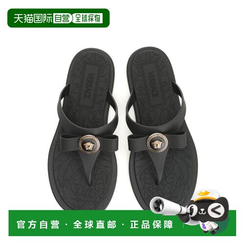 香港直邮VERSACE 女士凉鞋 10187891A109831B00V SS2025 黑色