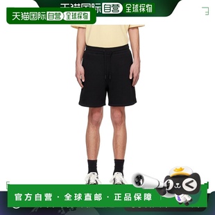 1h可退 香港直邮Ami Paris 男士 黑色 Ami de Cœur 短裤 USO32574