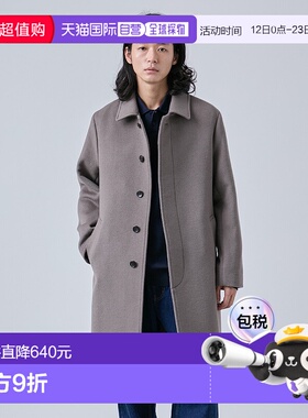1h可退 日本直邮B.C STOCK男装羊毛70%宽松A字长款立领大衣 25020